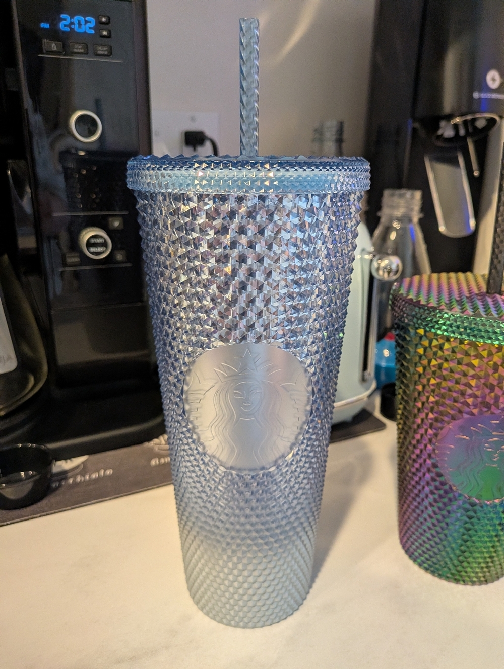 Starbucks Iridescent Studded Tall Cold Cup - Blue Sheen